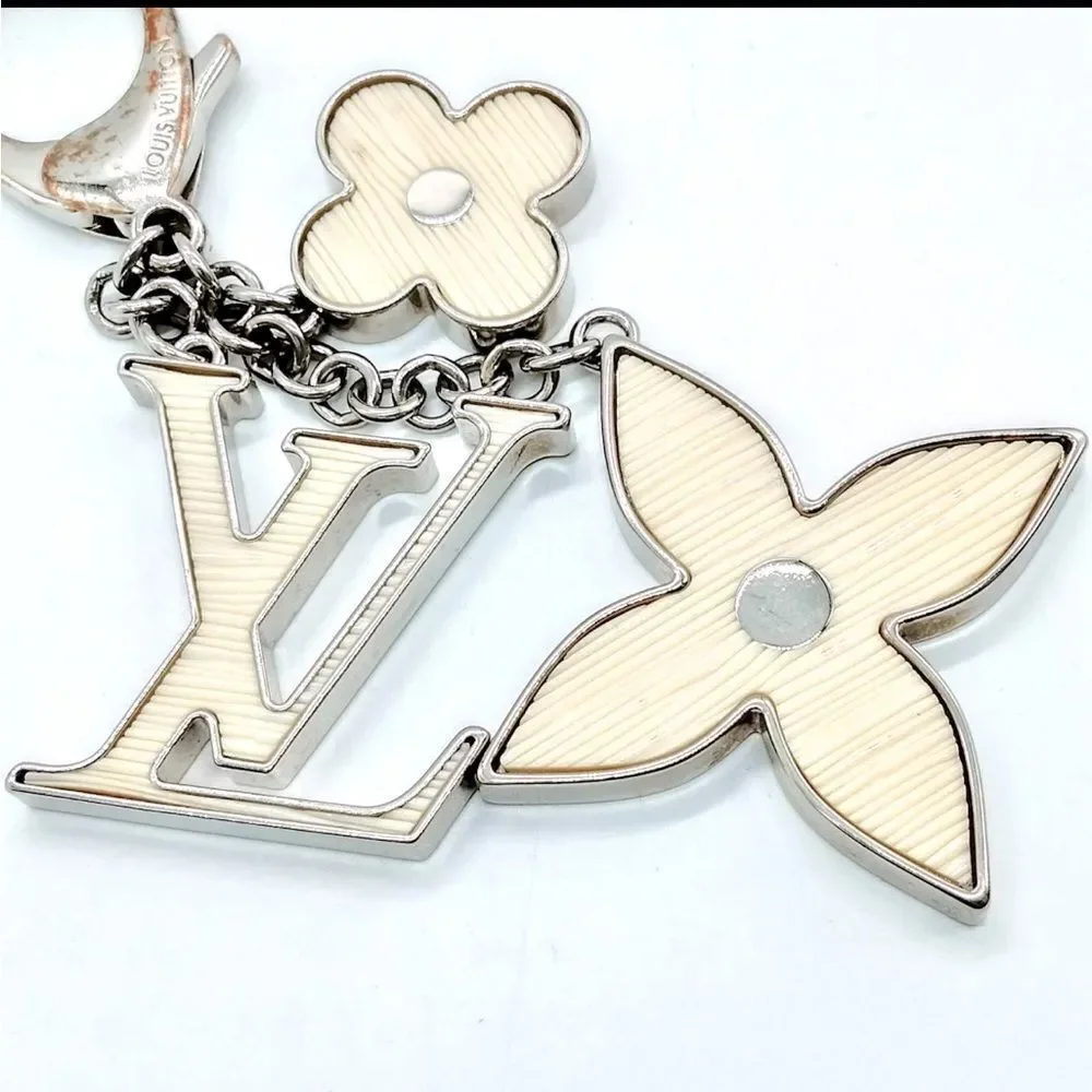 Auth Louis Vuitton LV Monogram Bijoux Sac Fluer Epi Key Chain Handbag Charms